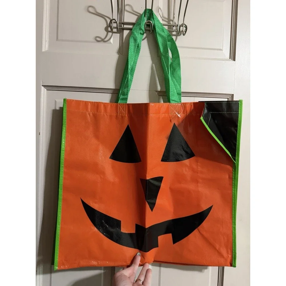Reusable Marshall’s Halloween Jack—O-Lanter Pumpkin Bags Set Of 2 - See Pics
